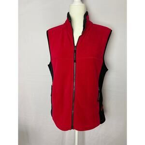 Vintage Outdoorcore Red Fleece Vest Stormtech Women’s Small Black Trim Gorpcore